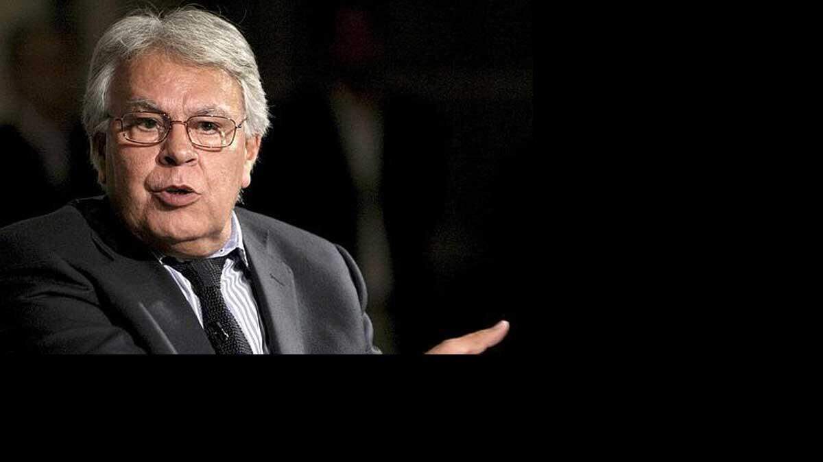 El ex presidente de Gobierno español Felipe González. 
