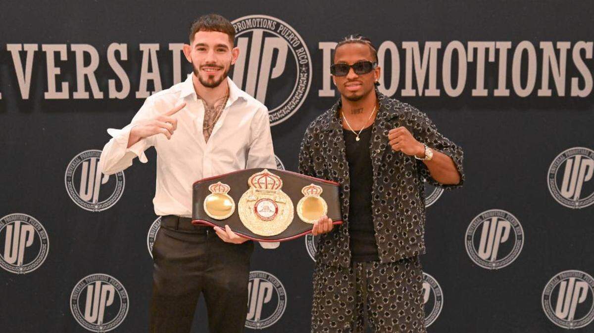 Johanys Argilagos (der.) enfrenta a Olajuwon Acosta en Puerto Rico este 10 de mayo.