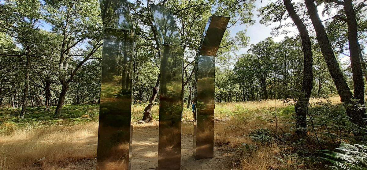 Escultura de Begoña Pérez titulada “Del espejismo de un bosque”.