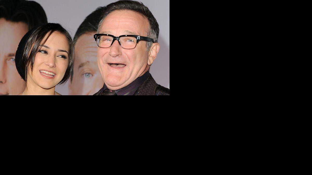 Robin Williams y su hija Zelda. AP