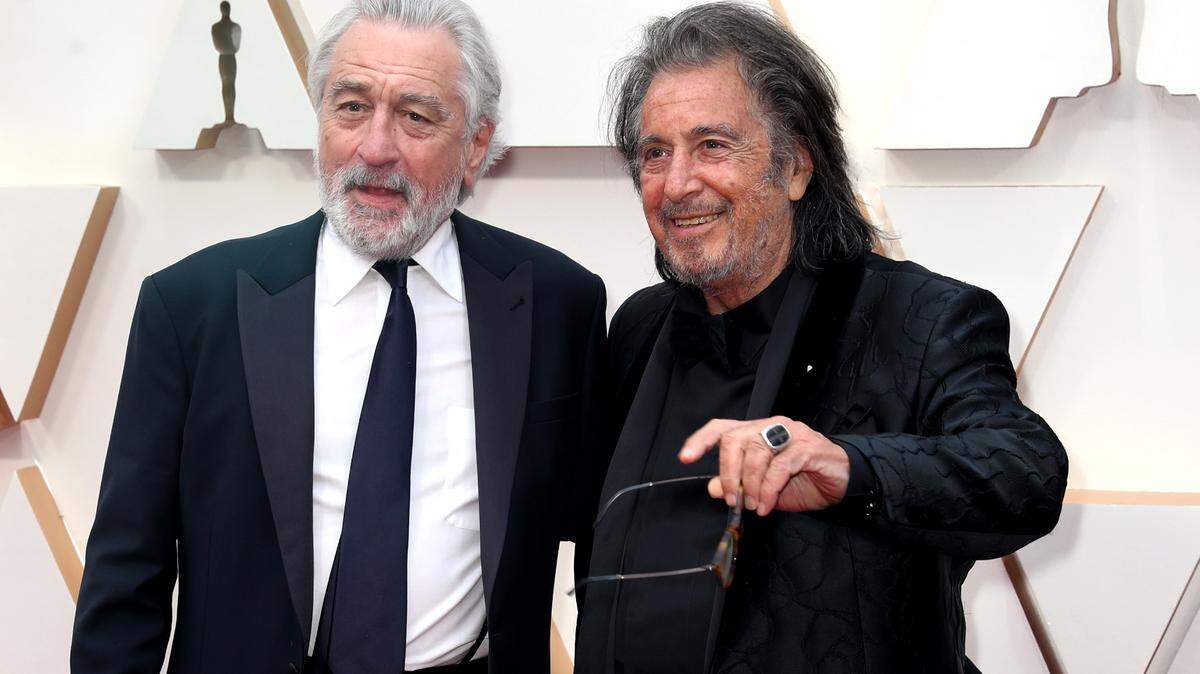 Robert De Niro y Al Pacino, dos actores que presumen de una nueva paternidad a los 79 y 83 años respectivamente.