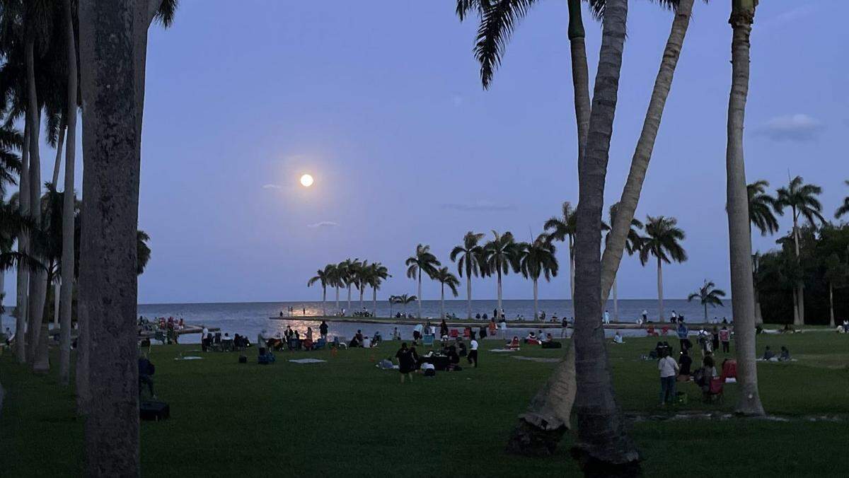 Observación de la luna en Deering Estate.