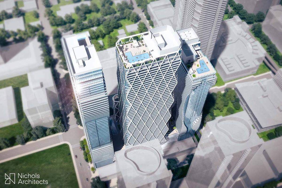 El proyecto, en un bosquejo, tendría más de 2,000 apartamentos de alquiler.