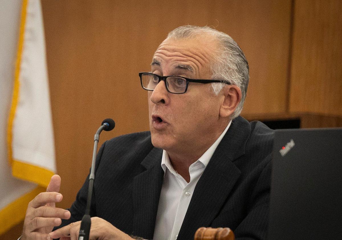Hialeah Mayor Esteban Bovo speaks during a Hialeah City Council meeting to discuss the budget on Wednesday, September 13, 2023 at Hialeah City Hall.