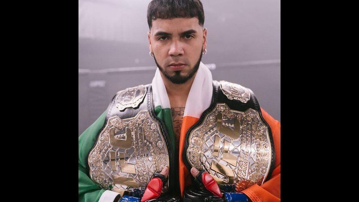Anuel AA peforms at FTX Arena on April 29, 2023.