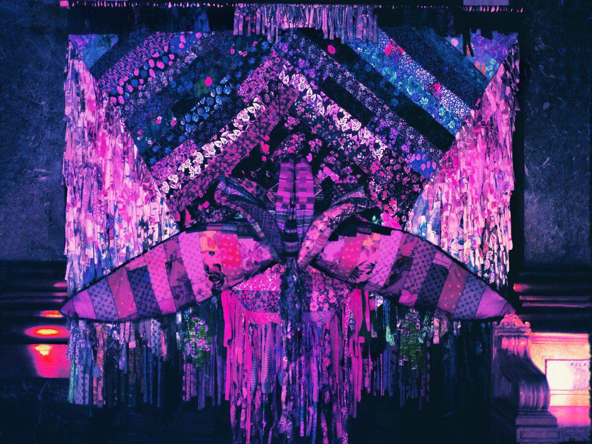 Sin título, 1978, Trapiz, telas diversas.