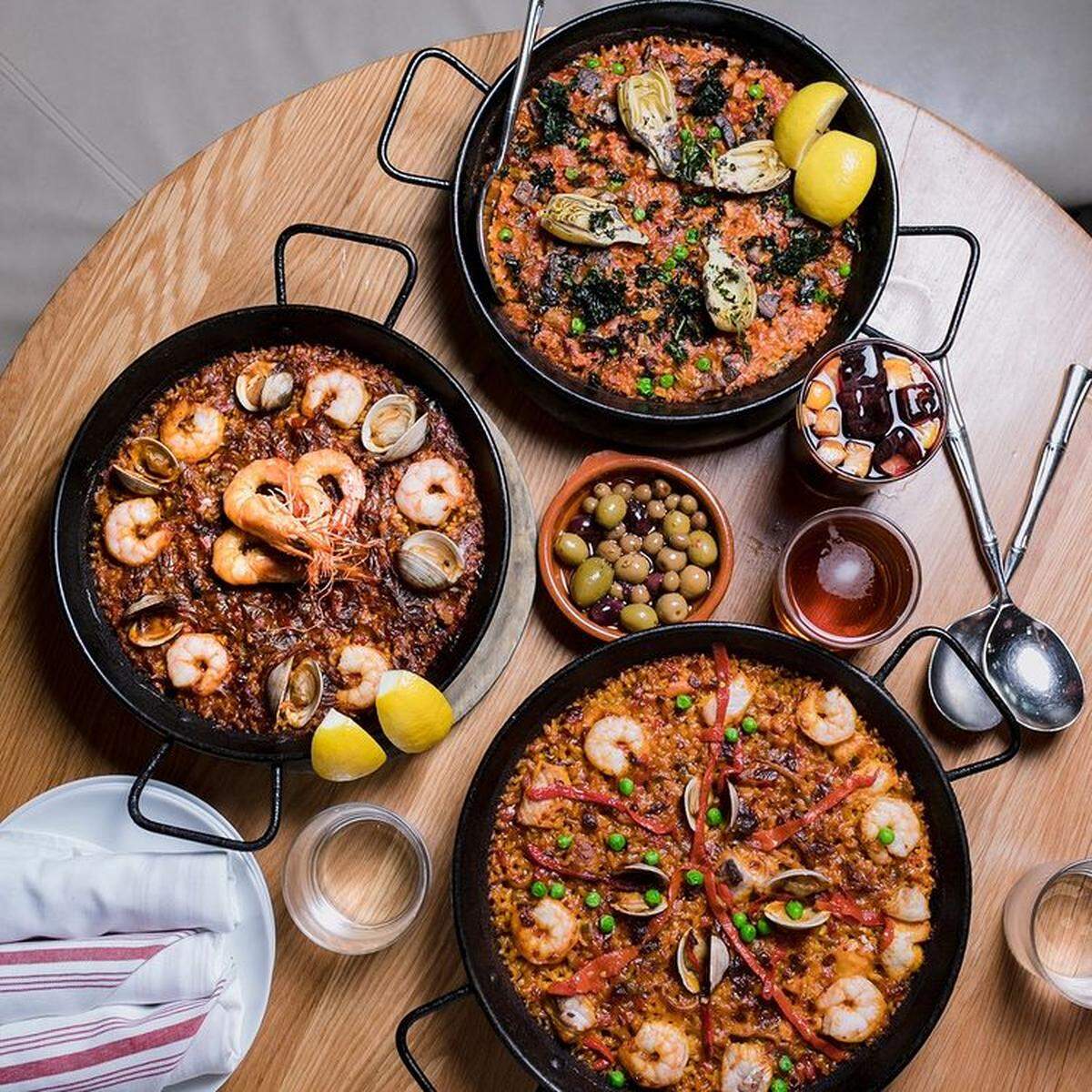 Bulla Gastrobar offers a variety of classic tapas, like tortilla and garlic shrimp, as well as the signature items like Huevos Bulla.