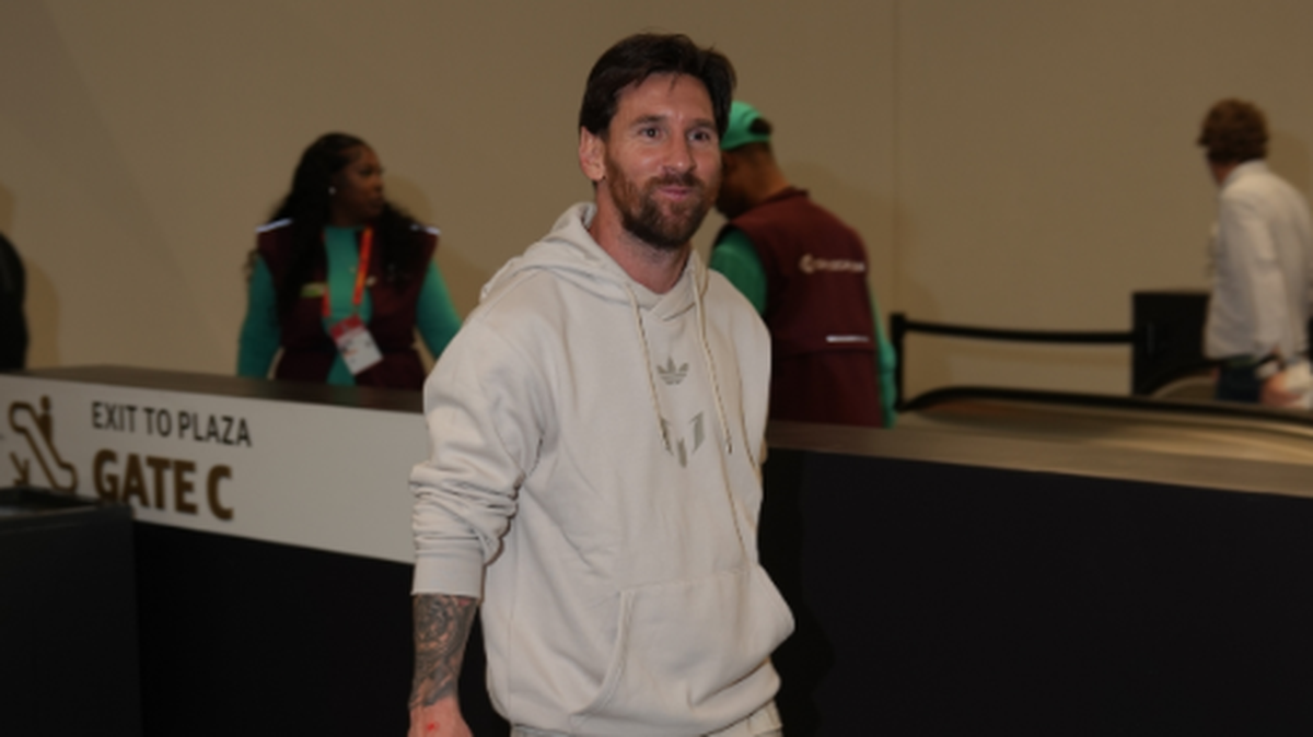 Lionel Messi viajó a Nueva Orleans para disfrutar del juego entre los Chiefs de Kansas City y los Eagles de Filadelfia.