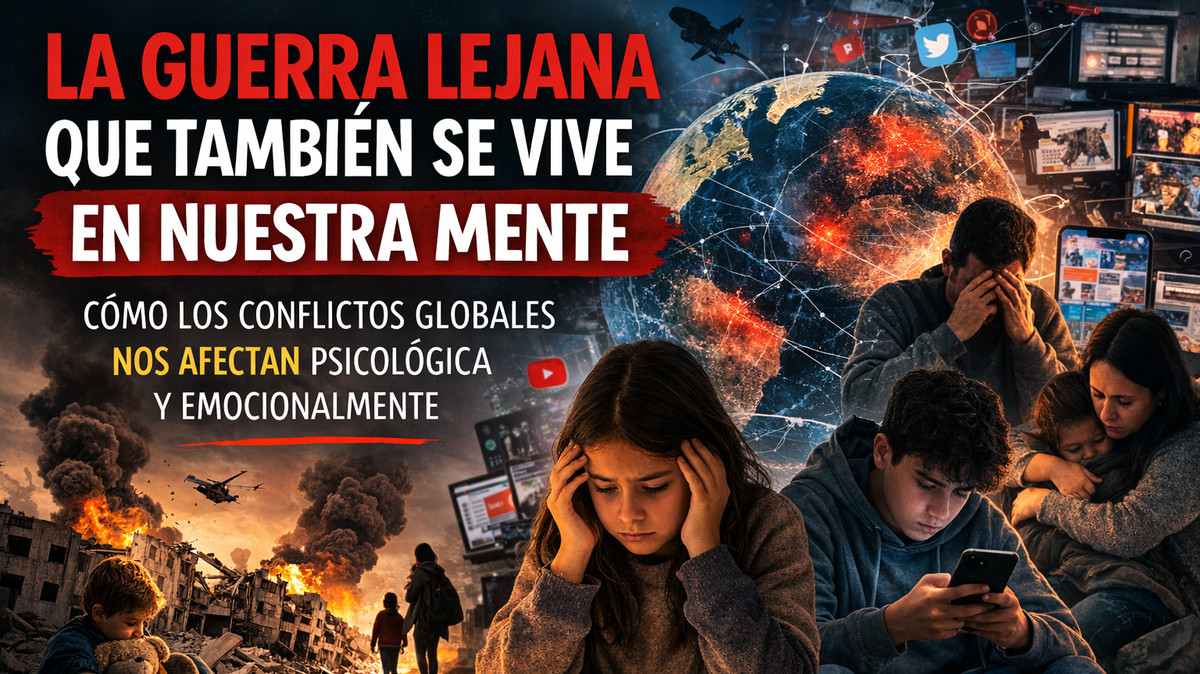 En esta era de comunicación global, las guerras, aunque lejanas, tienen un fuerte impacto psicológico en la gente, especialmente los niños. Es importante, de vez en cuando, alejarse de las noticias.