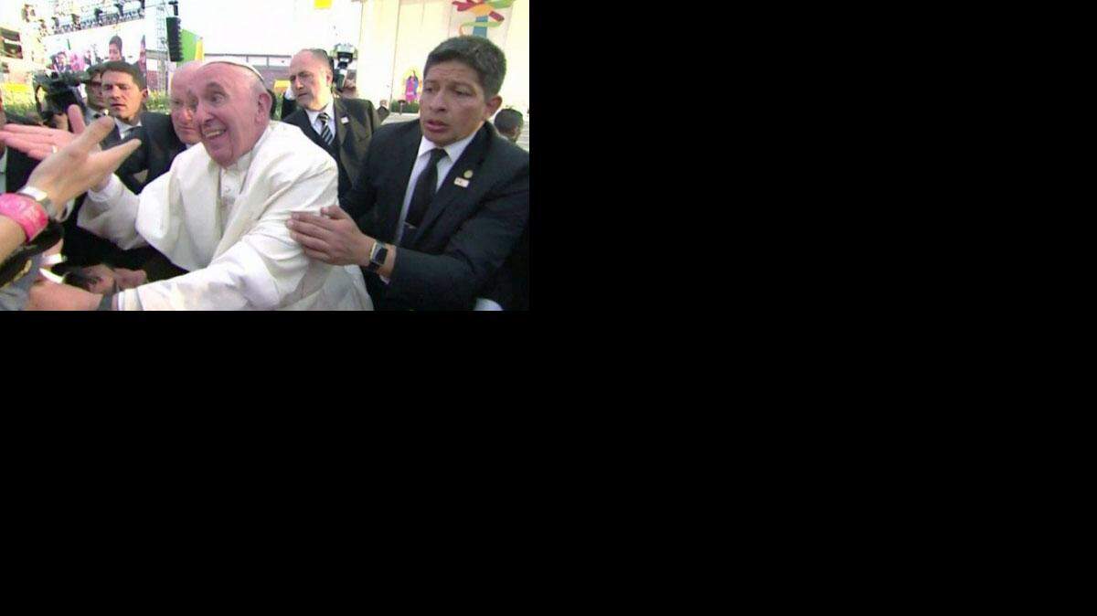 El papa Francisco durante su visita a Morelia.