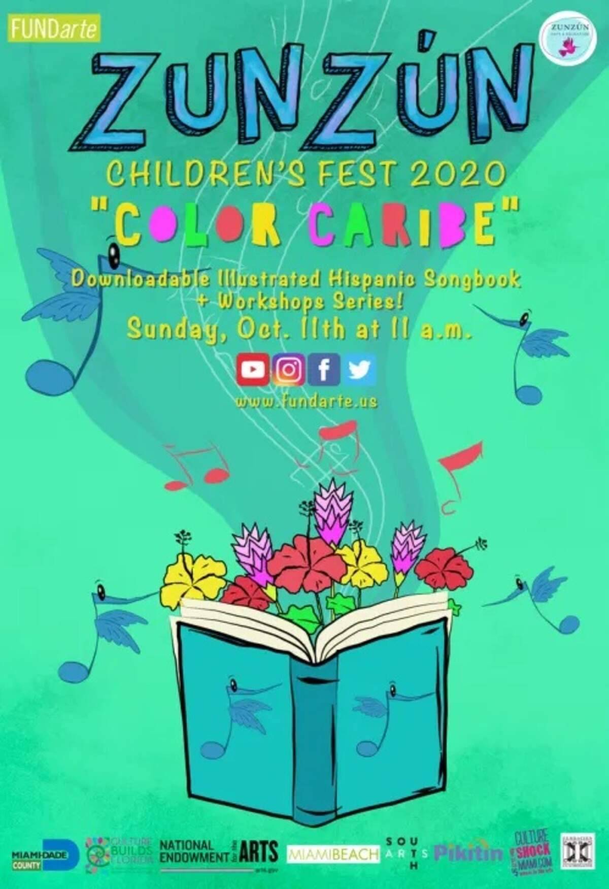 El evento anual de inicio de temporada de FUNDarte, ZunZún Children’s Fest, se volverá virtual este año.