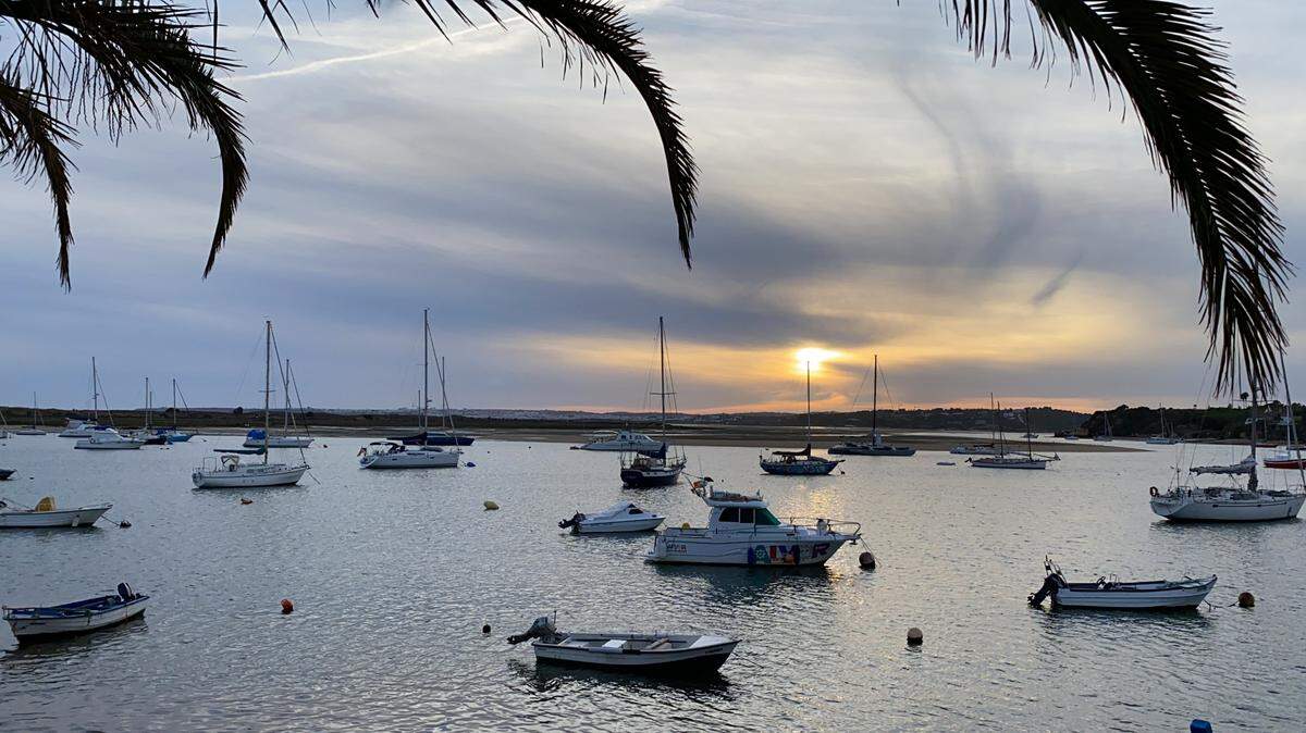 Atardecer en Alvor, villa de vacaciones.