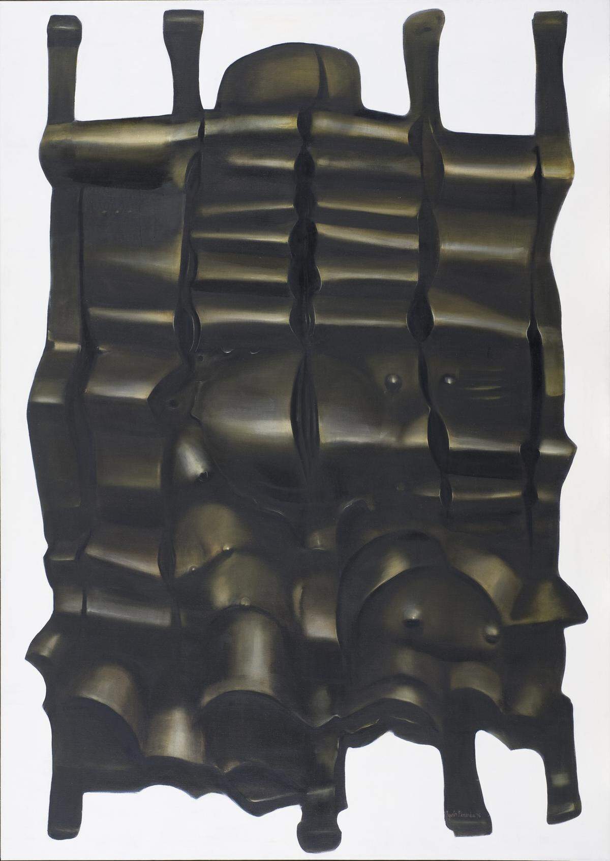 “The Warrior”, 1975, óleo sobre lienzo, 98 x 68.25 pulgadas. Donado por José Martínez-Cañas, MET 77.10.2.
