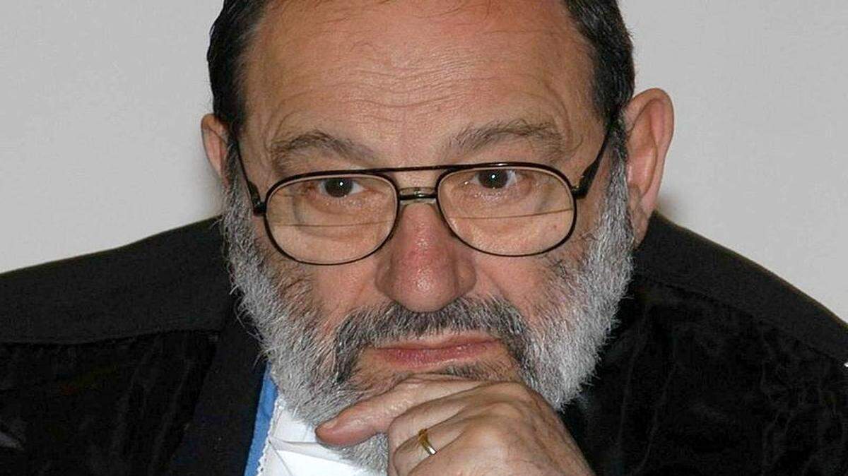El escritor italiano Umberto Eco. 