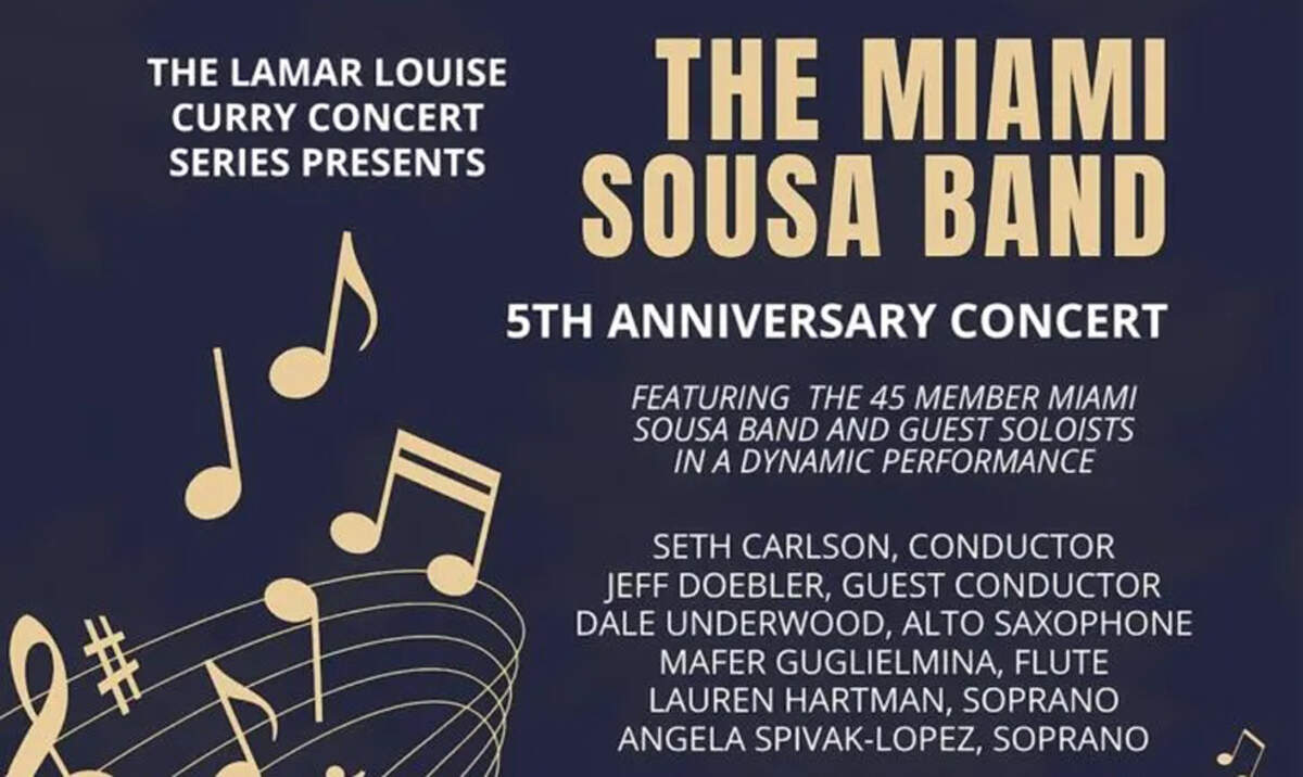 Miami Sousa Band se presenta en Coral Gables en Primera Iglesia Metodista Unida.