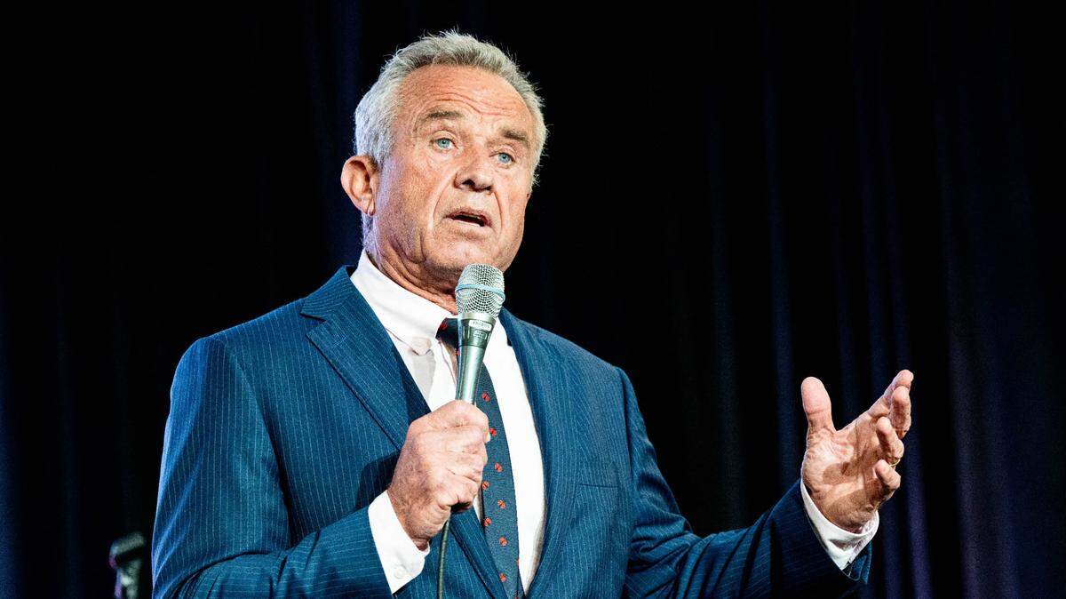 El candidato presidencial Robert F. Kennedy Jr. da un discurso durante la Convención Nacional del Partido Libertario, en Washington, D.C., el 24 de mayo de 2024.