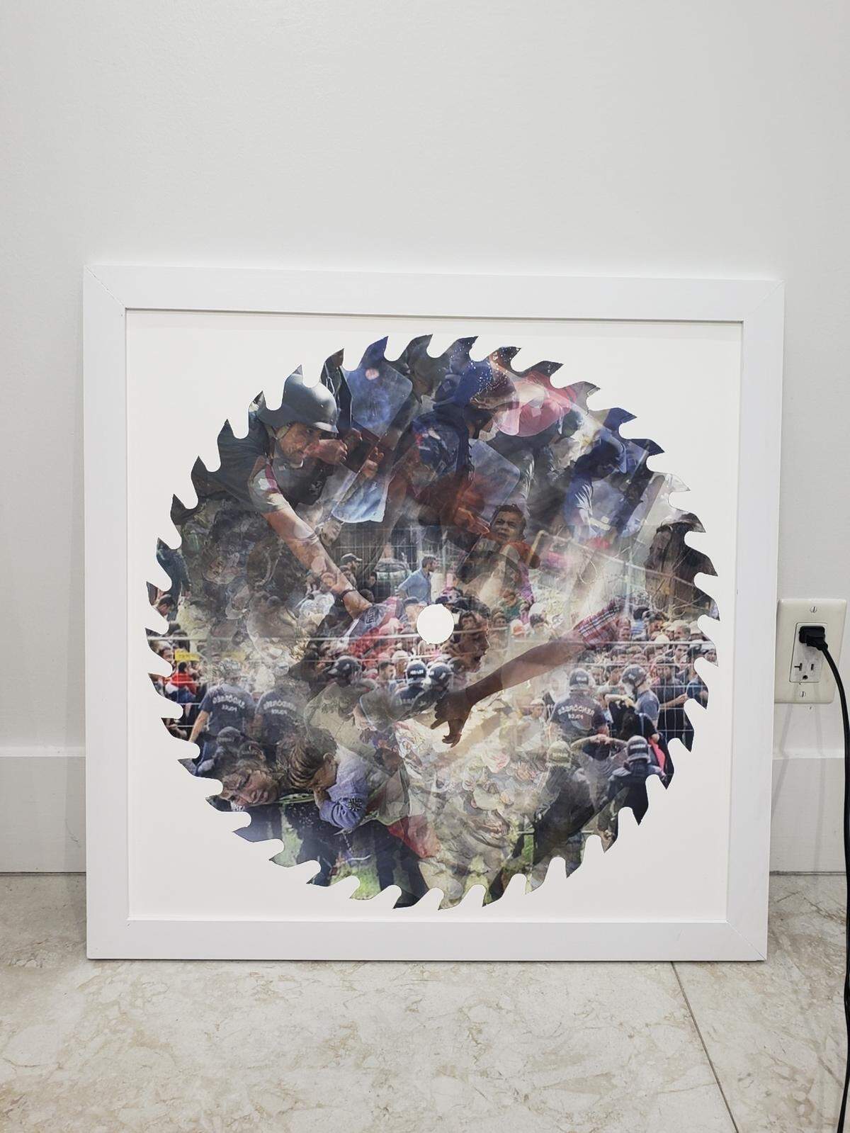 ‘Cutting Ties 6’, 2016, de Dylan Cruz Azaceta, impresión en archival ink jet, 24 x 24 pulgadas.