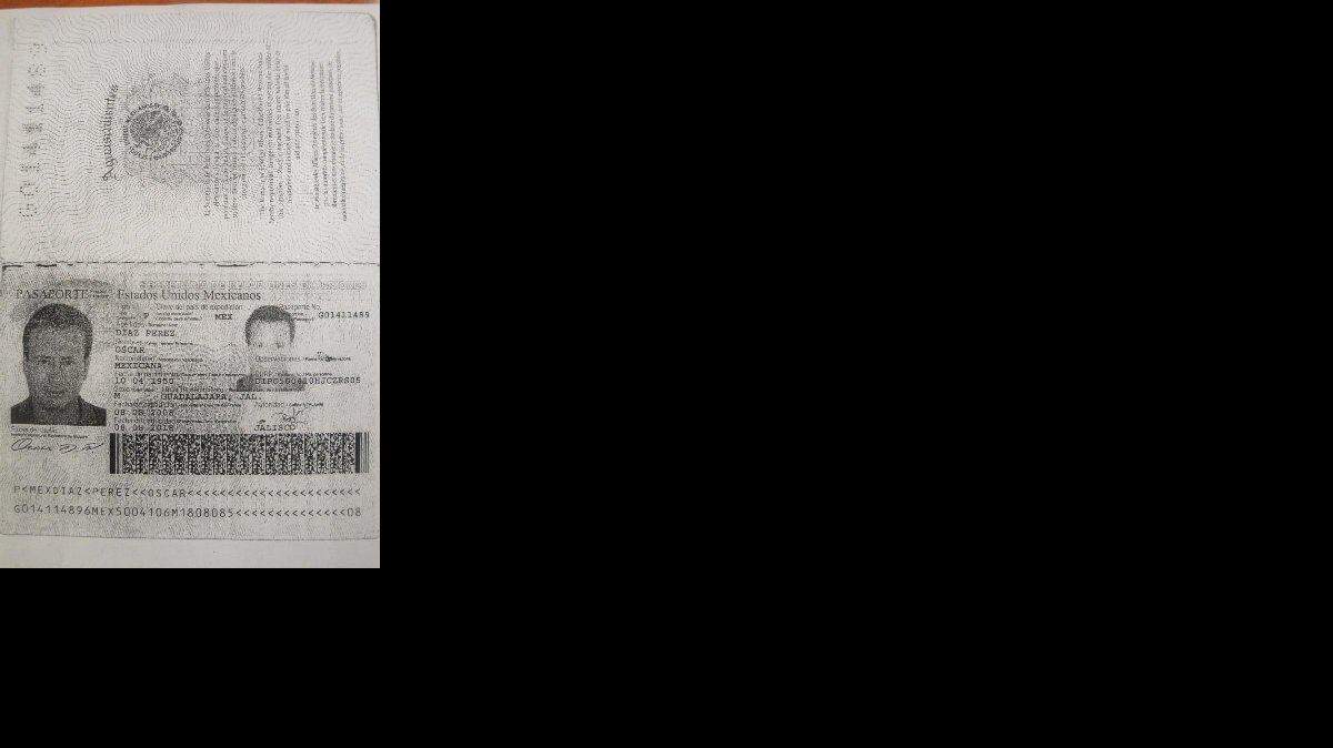 Documentos del detenido Orestes Blanco Lima.