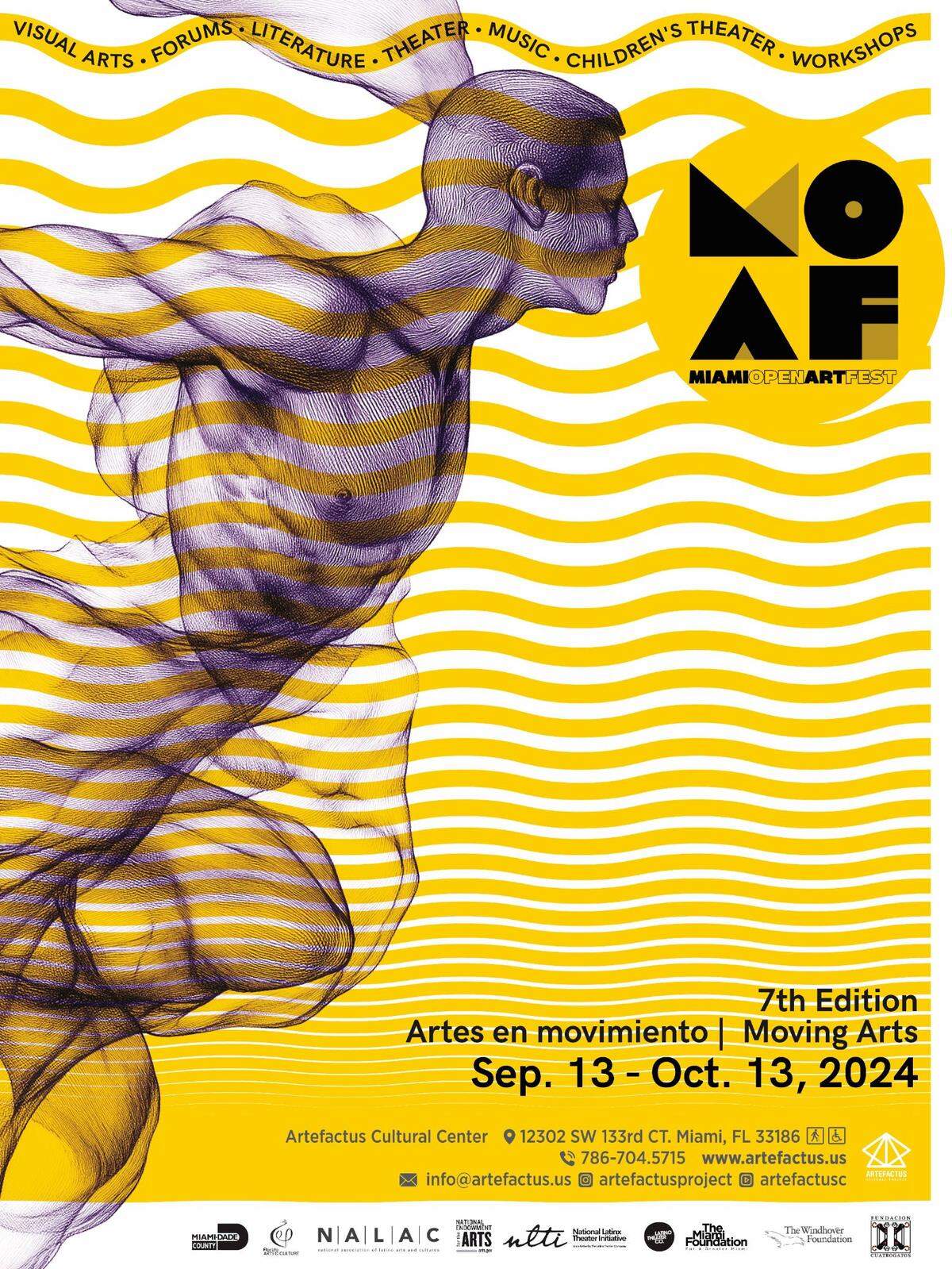 Cartel promocional del VII Miami Open Arts Fest.