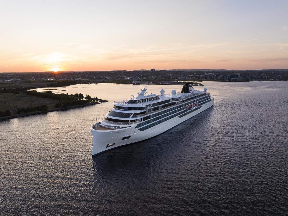 El crucero Viking Octantis en Thunder Bay, en Ontario, Canadá.