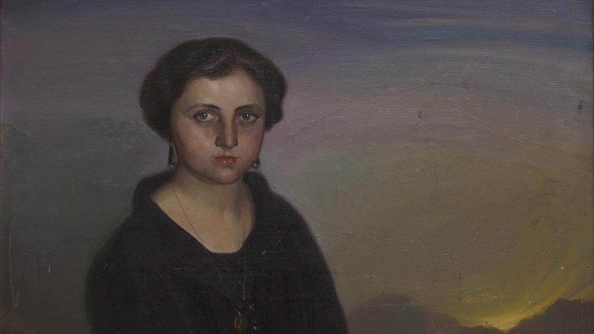 ‘Retrato de Zoa Conversa’, 1927, óleo sobre tela, 38 X 33 pulgadas (97 x 85 cm.)