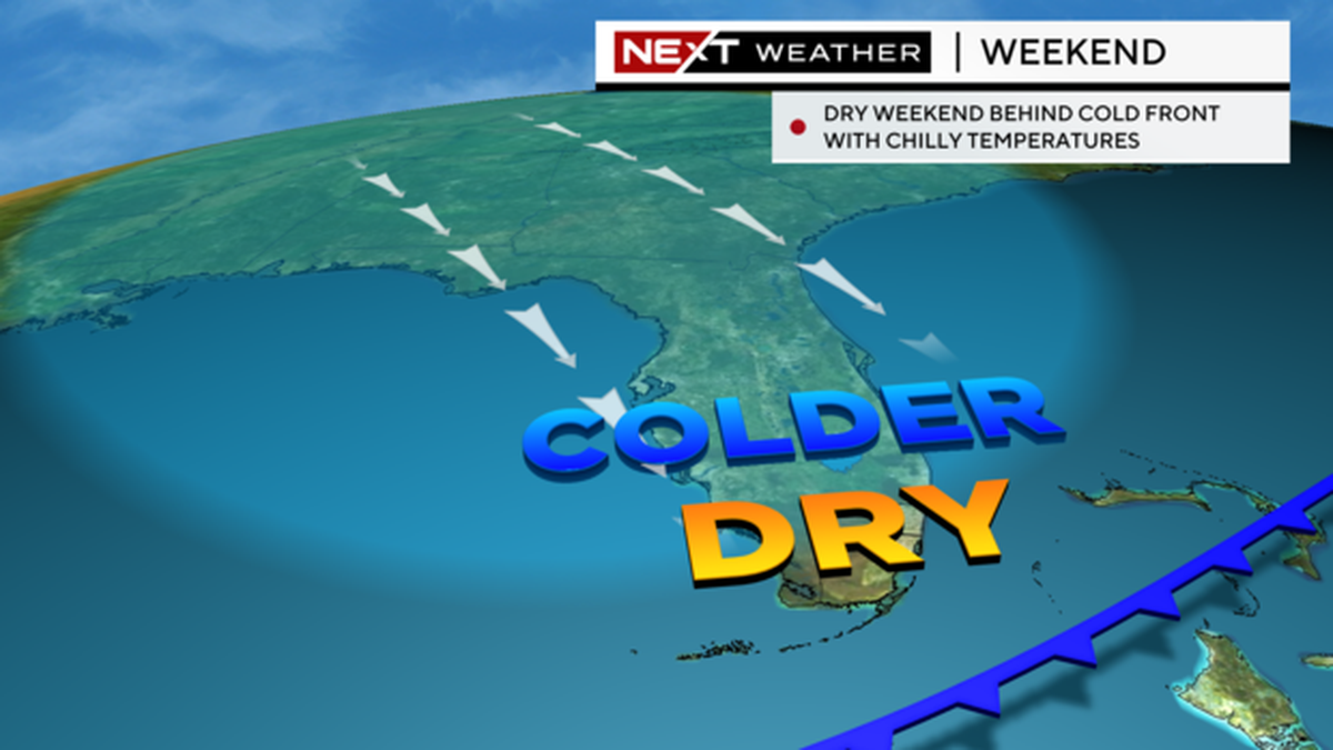 Aire seco y frío se acerca al sur de la  Florida.