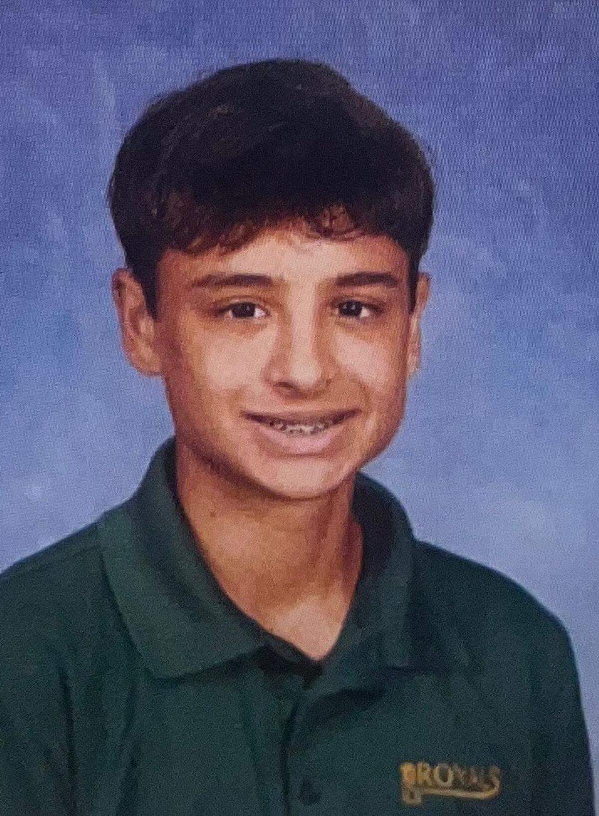 Dominic Ferrell en su foto del anuario de segundo año en la escuela secundaria Immaculata-La Salle, en Coconut Grove.