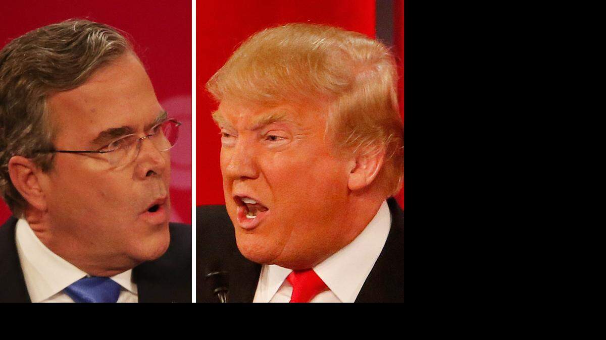 Jeb Bush y Donald Trump