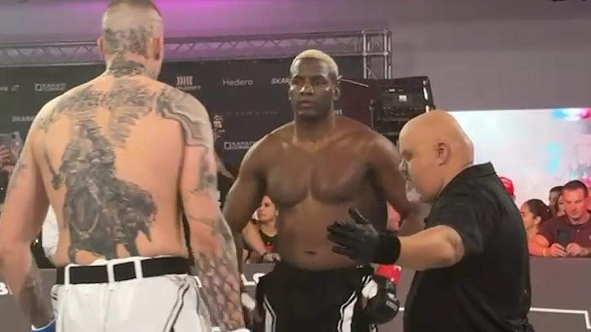 Después de dos victorias extremadamente fáciles, Karate Combat espera haber encontrado un rival más complicado para Robelis Despaigne (der.). 
