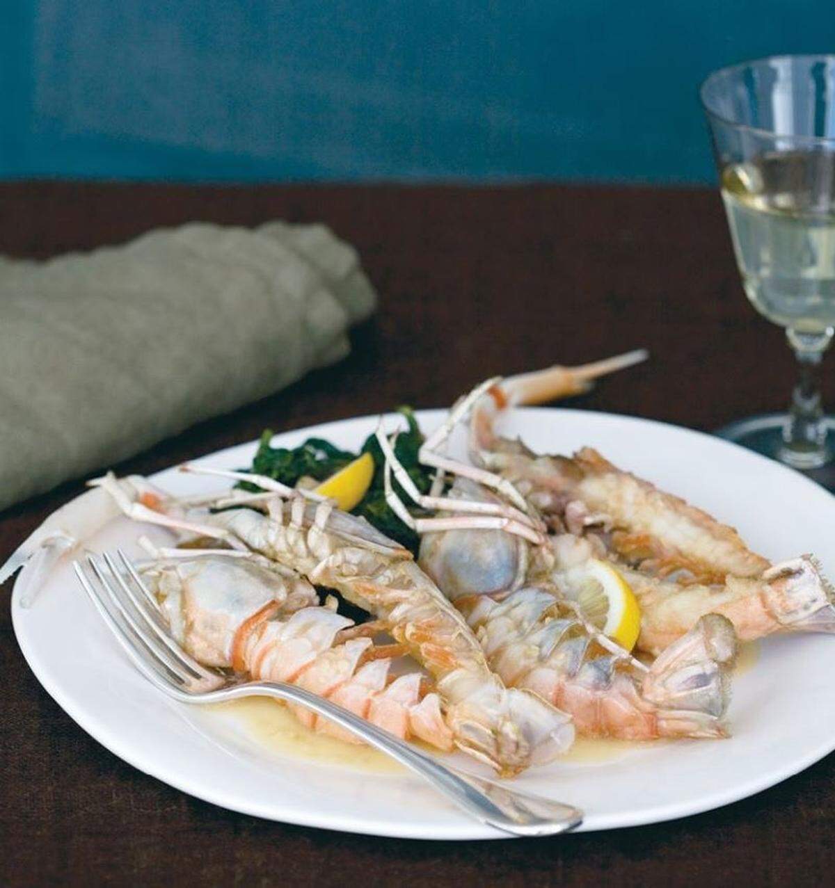 Receta de langostinos. Cortesía Restaurante Il Mulino New York South Beach.