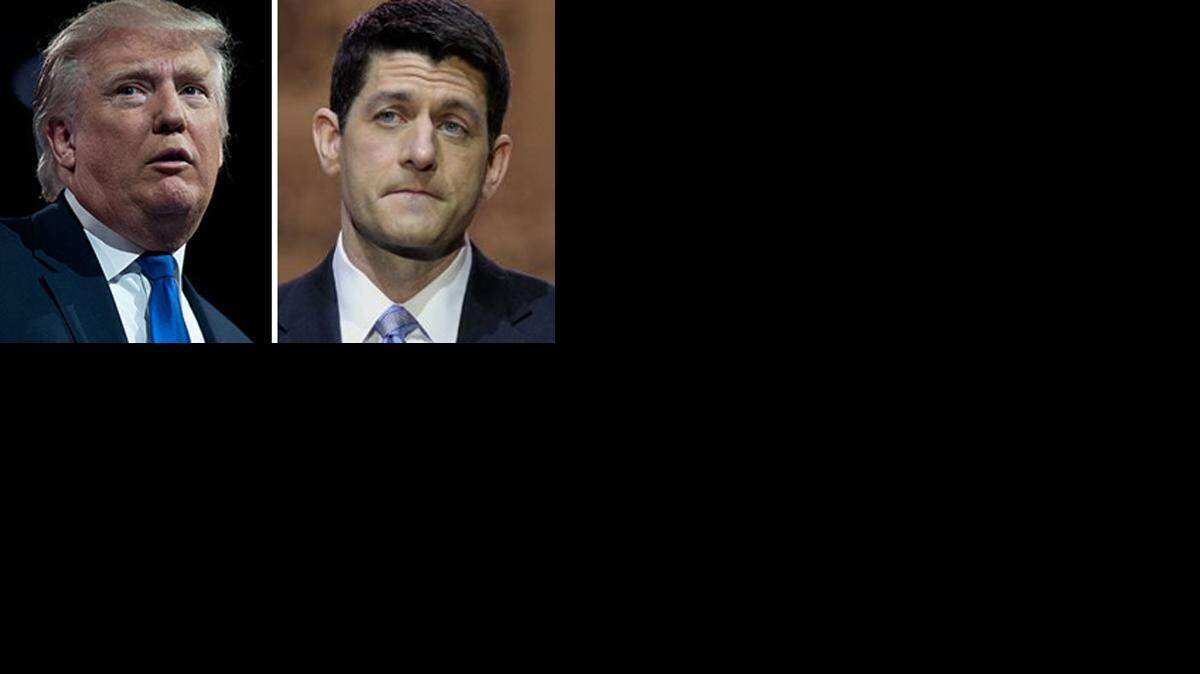 Donald Trump, Paul Ryan. AFP-Archivo