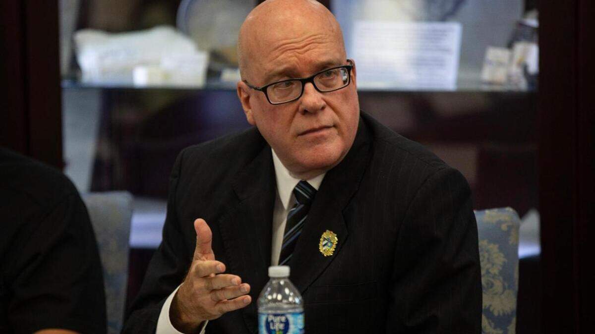 Orlando Gutiérrez-Boronat, secretario general de la ARC, en un evento sobre presos políticos en el Museo Hialeah Gardens en honor a la Brigada 2506, el 10 de julio de 2023.