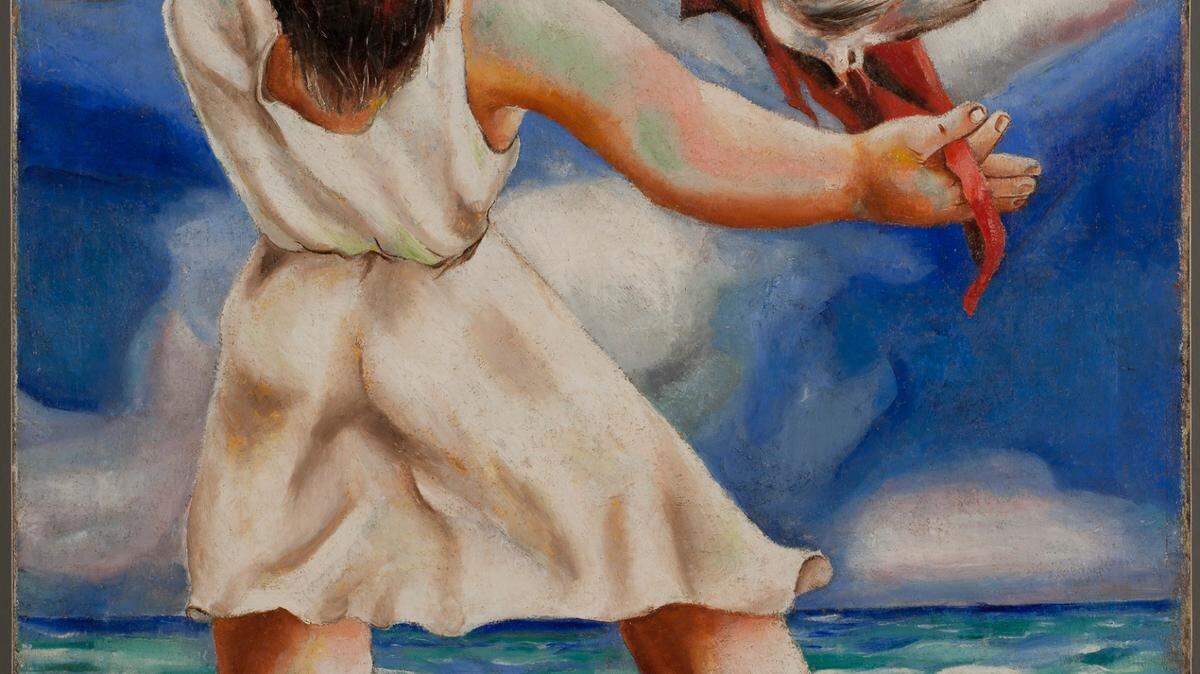 ‘La paloma de la paz’, 1940, óleo sobre lienzo, 29 1/8 x 25 pulgadas.