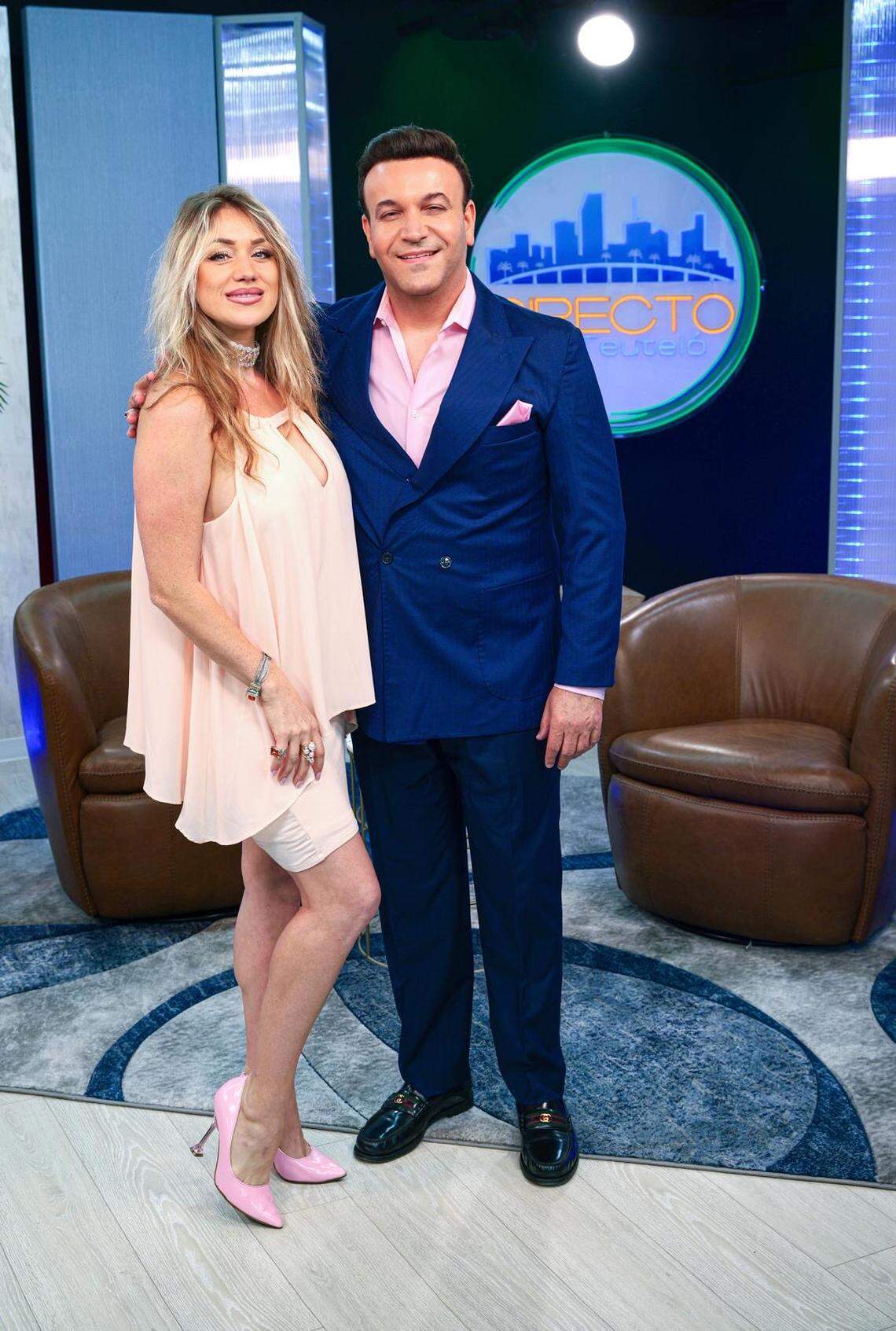 La actriz Natalia Bogaci y Alain Teuteló.