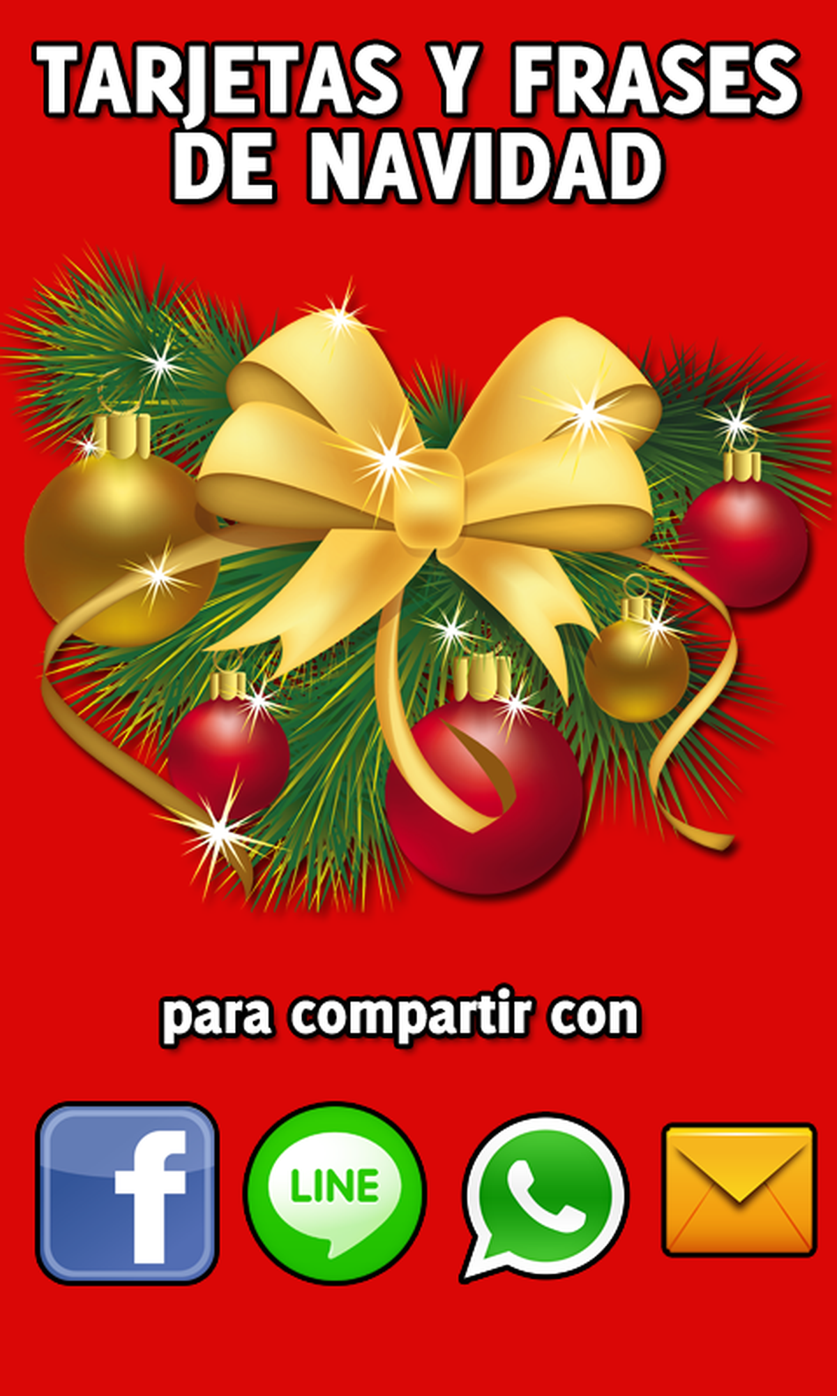 Tarjetas de Navidad, una app sin costo alguno que goza de gran popularidad, con la que se pueden crear tarjetas de felicitación de fin de año.