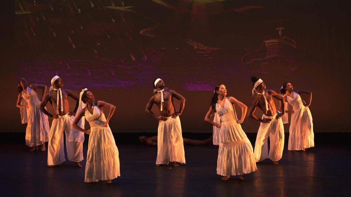 Los bailarines de Peter London Global Dance Company. 