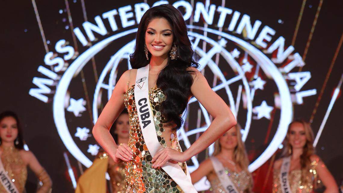 Cuban beauty queen from Florida almost wins the crown at Miss Intercontinental