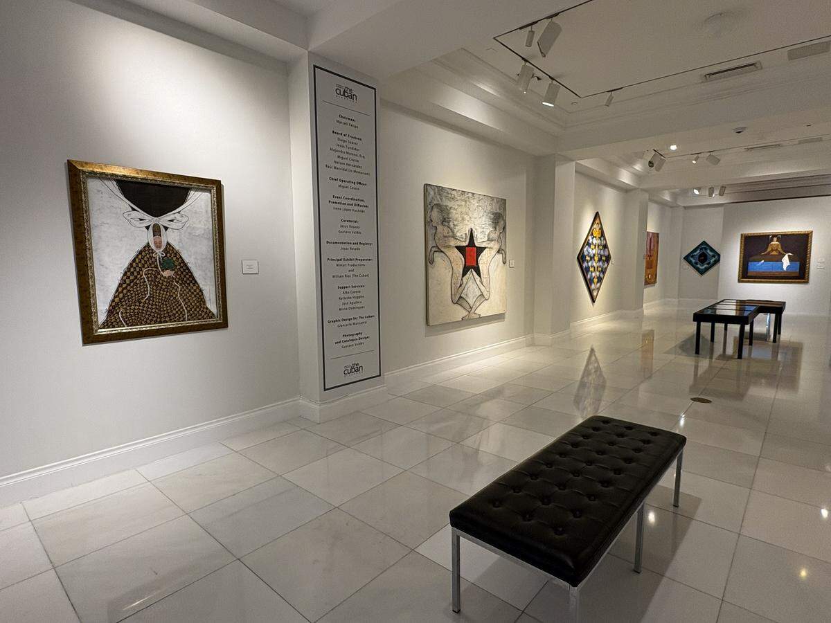 “Selgas. Esencial”, obras en sala. Museo americano de la diáspora cubana. 