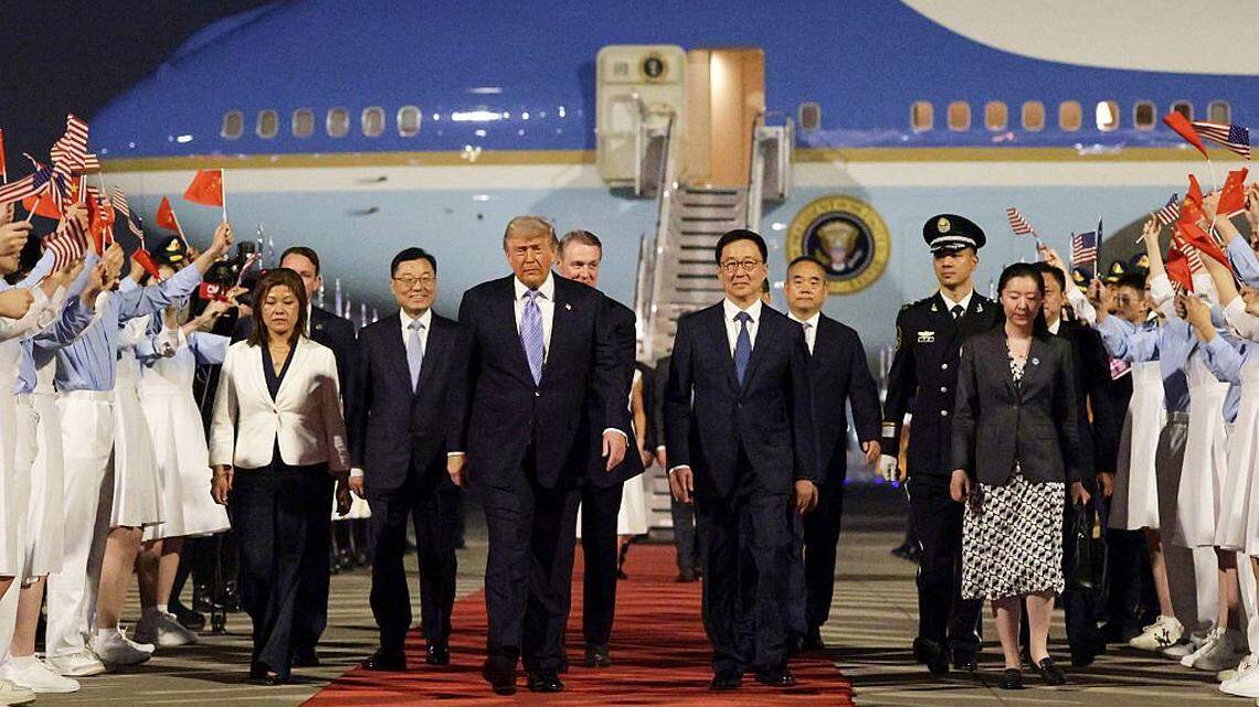 Donald Trump llega a Pekín para su segunda visita a China desde 2017