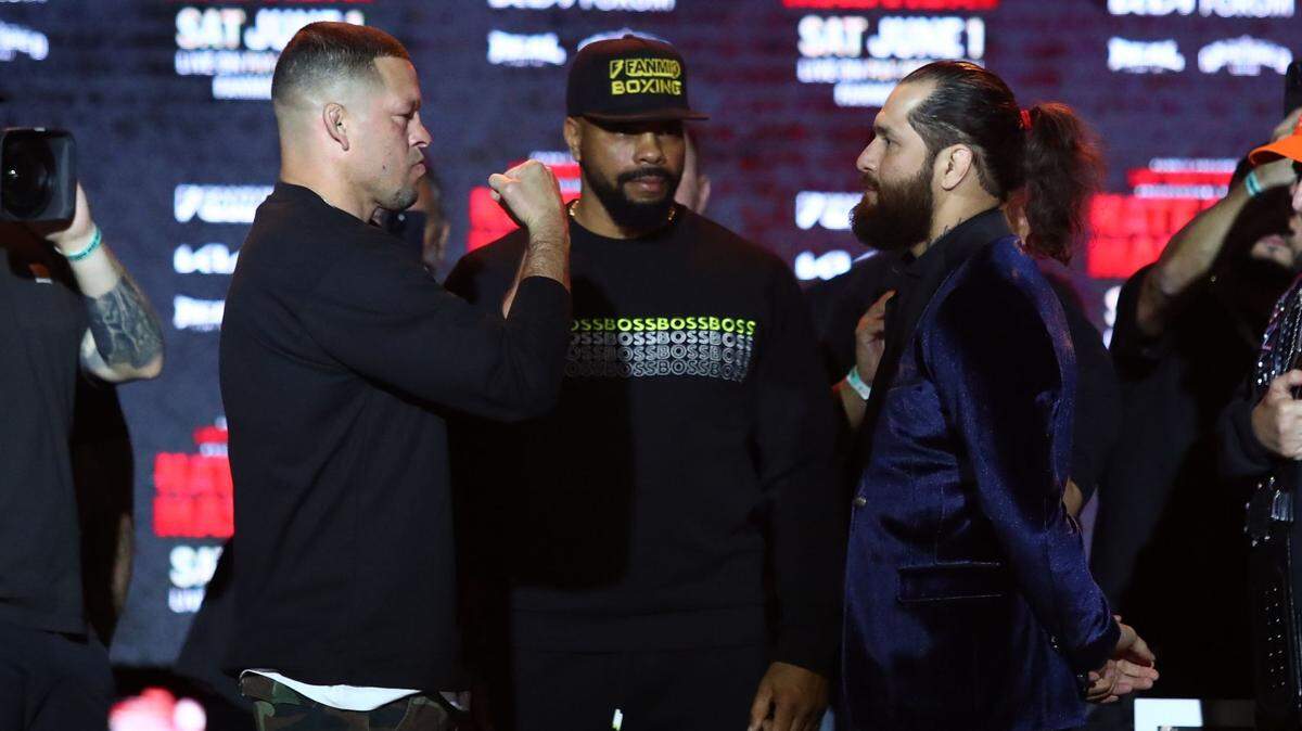 Después de una larga espera, Jorge Masvidal (der.) enfrentará a Nate Díaz en la cartelera “LAST MAN STANDING”, presentada por Fanmio PPV desde el Kia Forum de Los Angeles.