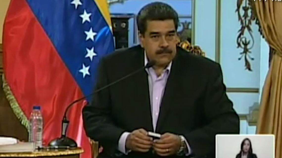 El gobernante Nicolás Maduro en Caracas el 28 de enero del 2019.