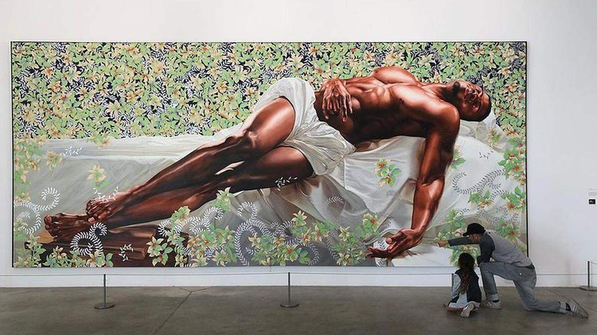 “Sleep”, Kehinde Wiley, 2008.