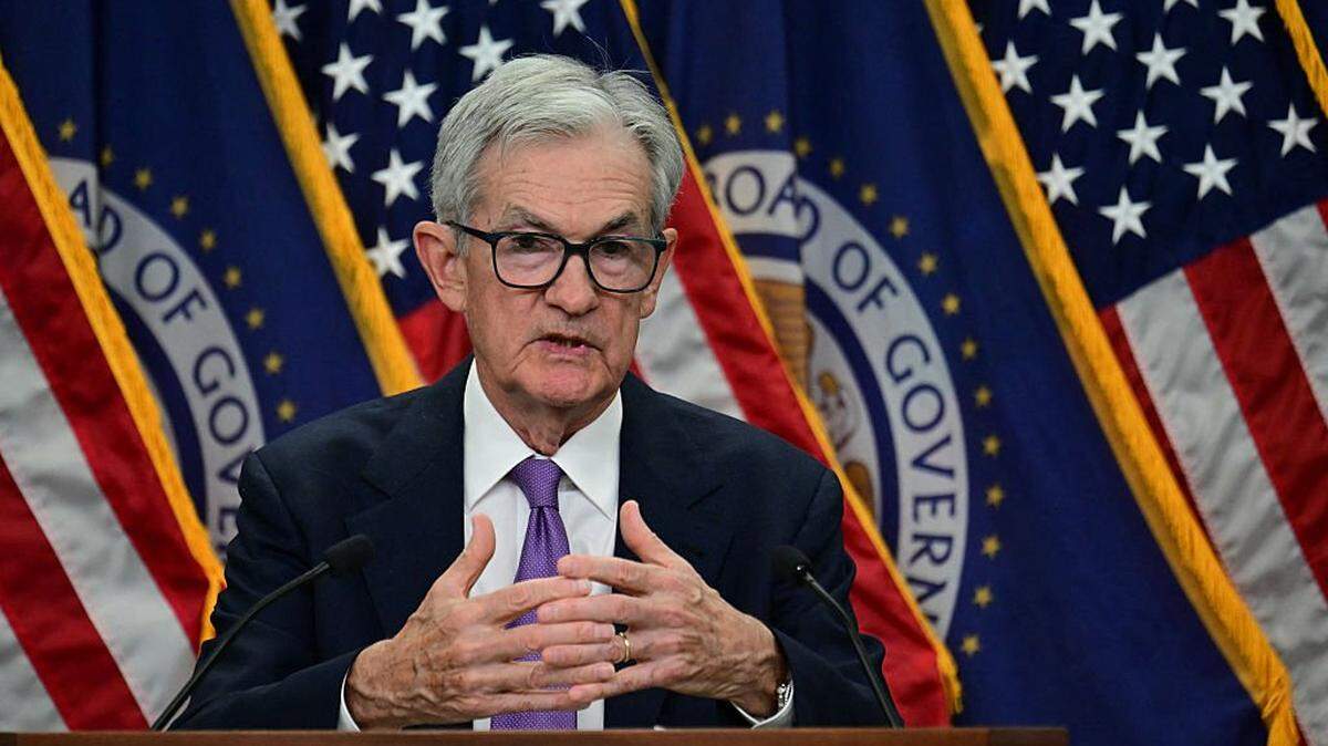 US Federal Reserve Chair Jerome Powell speaks during a press conference at the end of a Monetary Policy Committee meeting in Washington, DC, on October 29, 2025. The US Federal Reserve on Wednesday announced its second consecutive quarter-point rate cut to bolster the flagging labor market, unveiling a decision that highlighted the growing division in its ranks. (Photo by Jim WATSON / AFP) (Photo by JIM WATSON/AFP via Getty Images)