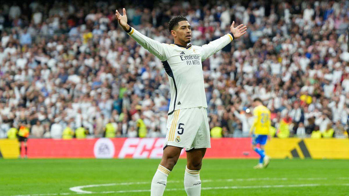 Jude Bellingham, que marcó cinco tantos en sus primeros cuatro partidos de liga, es el máximo goleador del equipo con 22 goles sumando todas las competiciones, uno más que su compañero Vinicius.