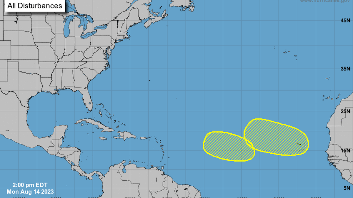 ¿Qué ruta tomarán estas ondas tropicales en el Atlántico?