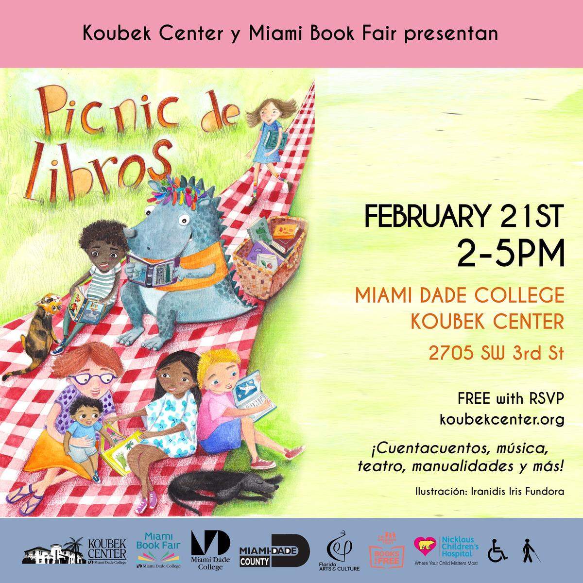“Picnic de libros” en el Koubek Center.