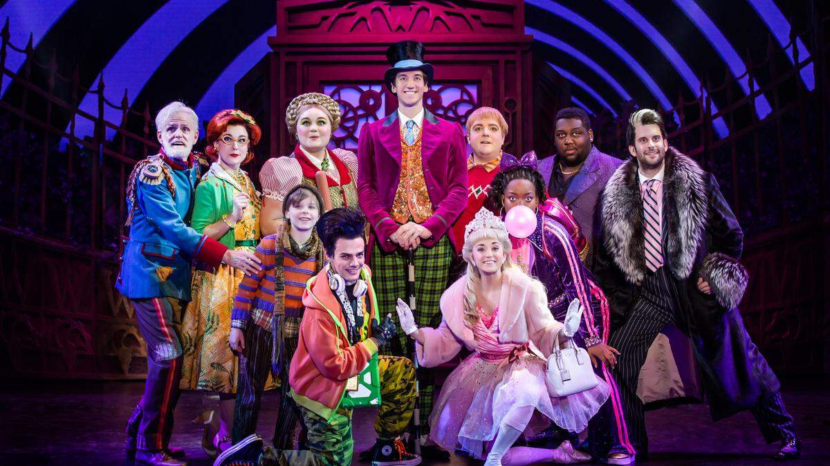  Cody Garcia como Willy Wonka and company en la producción de Roald Dahl de ‘Charlie y la fábrica de chocolate’.