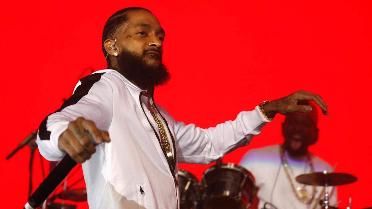Nipsey Hussle during a performance on February 15, 2018 in Hollywood, California.