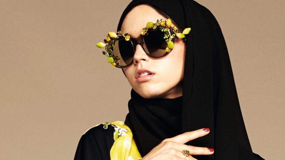 Una imagen de la colección de moda islámica de Dolce & Gabbana. 