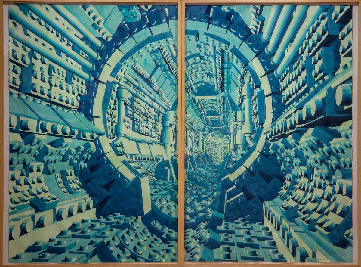‘Corredor 17, Luz Azul’, de la serie ‘Túneles’, 2020.